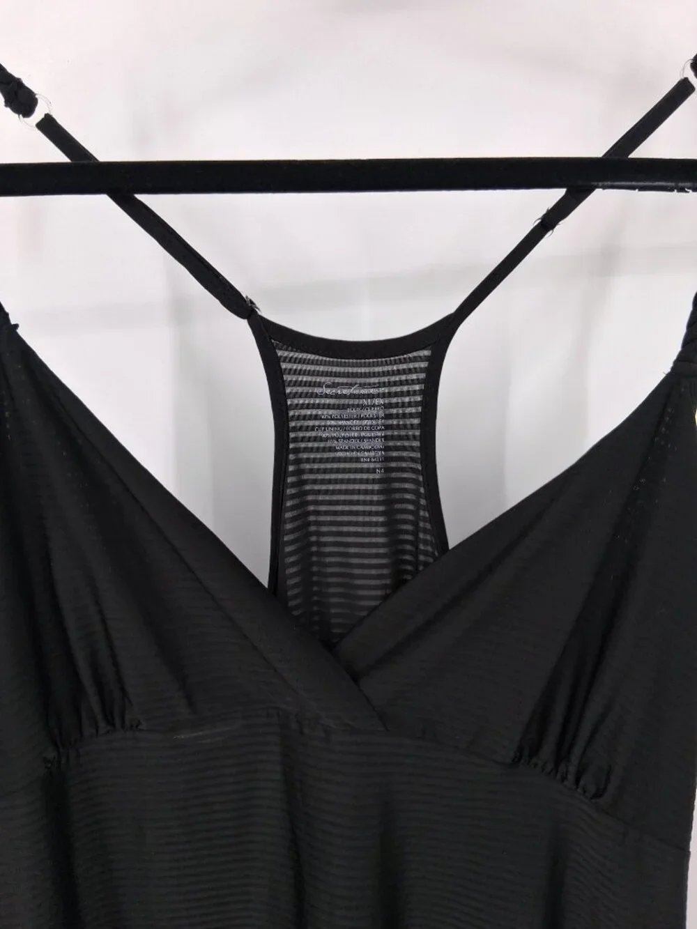 Black‎ sheer nightie lingerie XL Romantic Sexy Summer Vintage